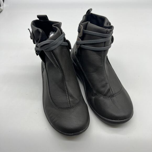 Ankle Boots Round Toe Casual Comfortable Lightweight Gray Size 6.5US /37CN - Picture 3 of 10